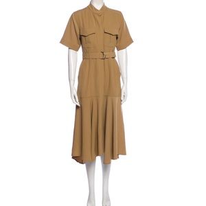 A.L.C. Emma Belted Shirt Dress - Beige